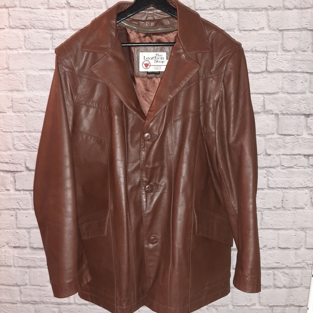 Leather leisure jacket by The Leather Shop